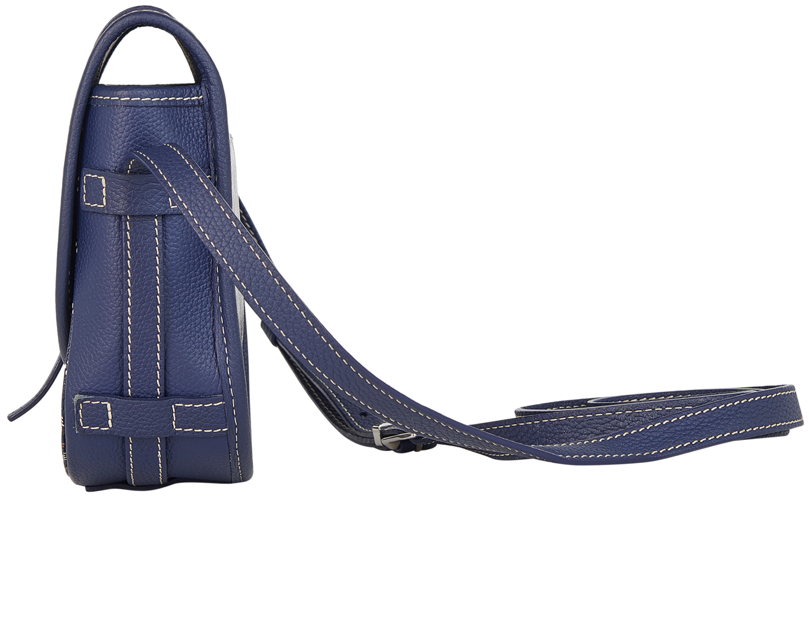 Belvedere PM, &pound;1,550, Handbags, Navy, Canvas, Bottom view